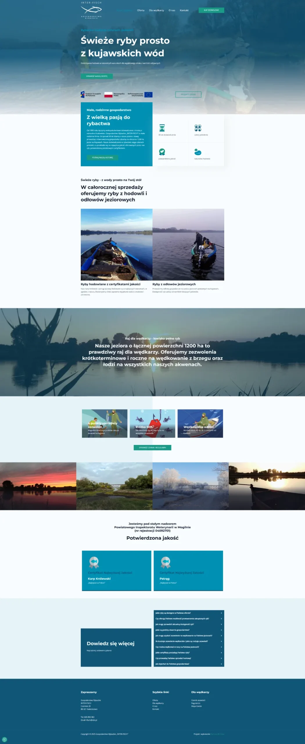 Inter-Fisch — strona internetowa