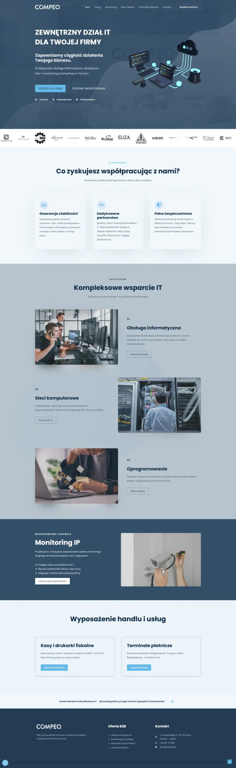 COMPEQ — strona internetowa